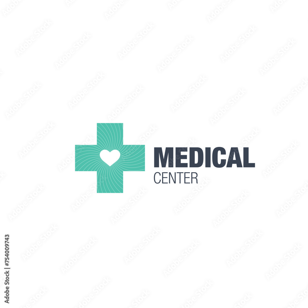 Obraz premium medical logo. concept style vector design