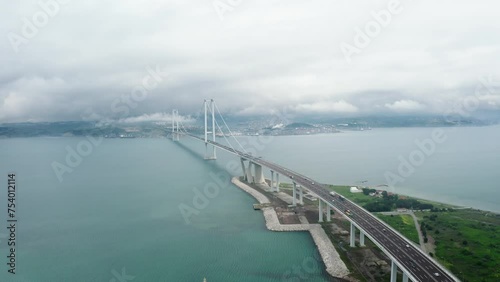 Wallpaper Mural Osmangazi Bridge, Istanbul. General view with drone. Torontodigital.ca
