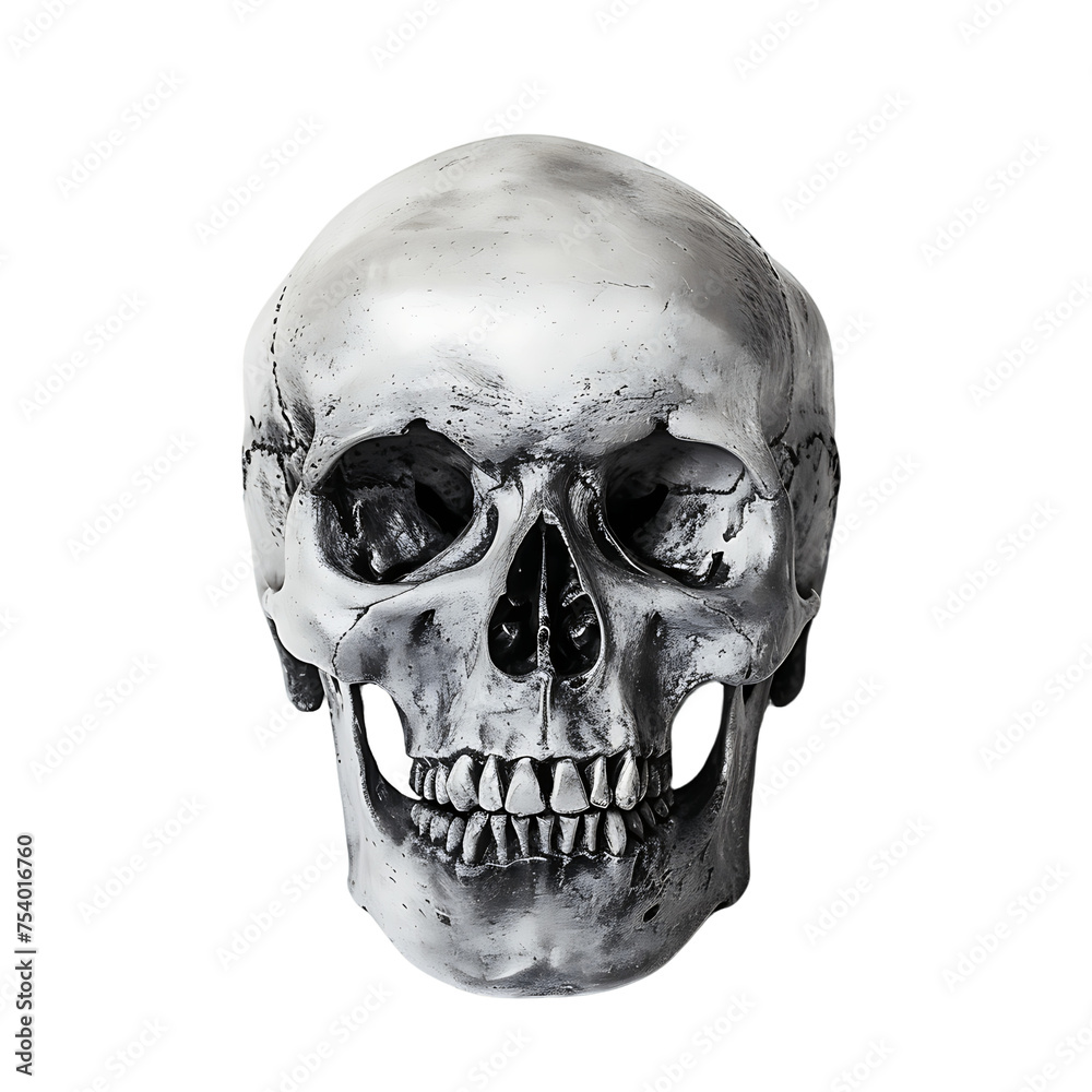 Obraz premium Whole Skull with Clear Background