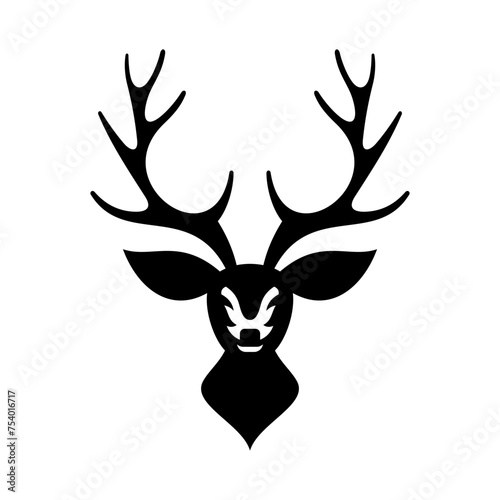 Deer Head Vector Logo Design Template