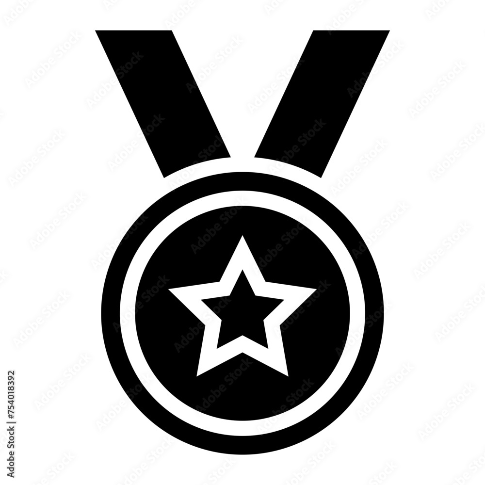 Award icon. Trophy cup, Medal, Winner prize icon. Vector
