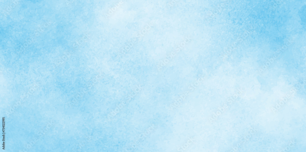 Aquarelle painted fresh and cloudy sky with clouds, Blue winter vector watercolor art background with clouds, abstract blue Soft cumulus cloudscape sky, wet ink effect sky blue color watercolor. Aquarelle painted fresh and cloudy sky with clouds, Blue winter vector watercolor art background with clouds, abstract blue Soft cumulus cloudscape sky, wet ink effect sky blue color watercolor.