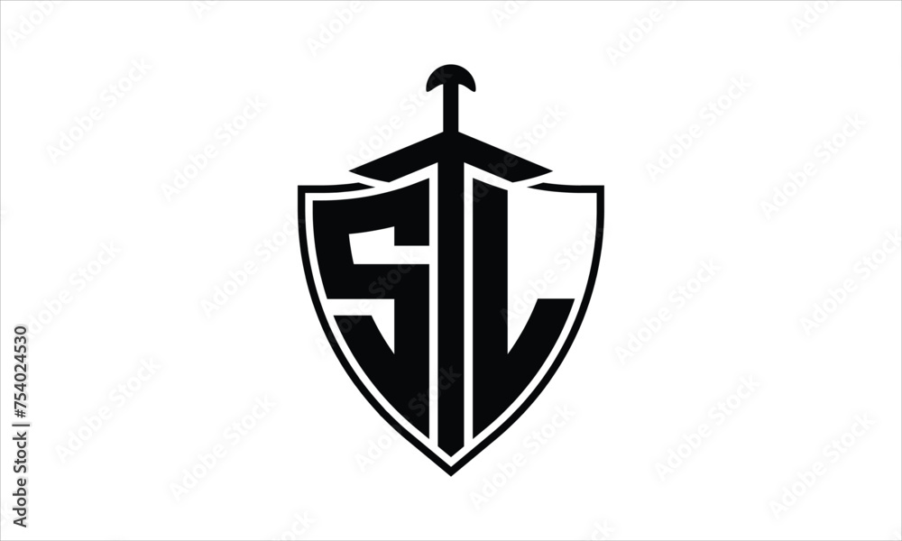 SL initial letter shield icon gaming logo design vector template. batman logo, sports logo, monogram, polygon, war game, symbol, playing logo, abstract, fighting, typography, icon, minimal, knife logo SL initial letter shield icon gaming logo design vector template. batman logo, sports logo, monogram, polygon, war game, symbol, playing logo, abstract, fighting, typography, icon, minimal, knife logo