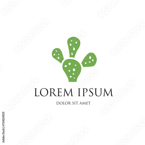cactus abstract corporate logo identity, vector illustration