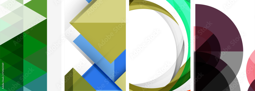 Minimal geometric abstract background with circles, lines and triangles Minimal geometric abstract background with circles, lines and triangles