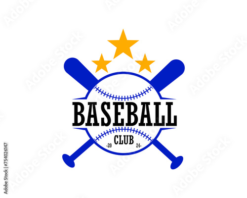 creative baseball logo design template