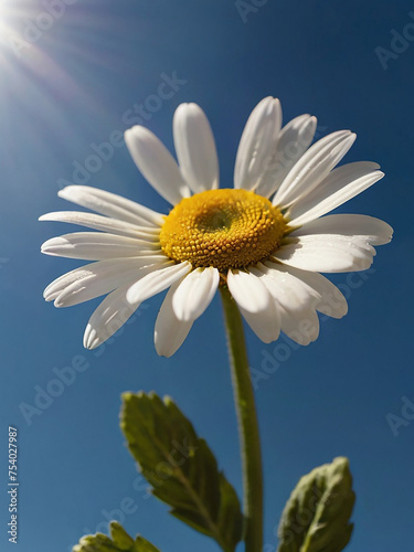 daisy in sunny day