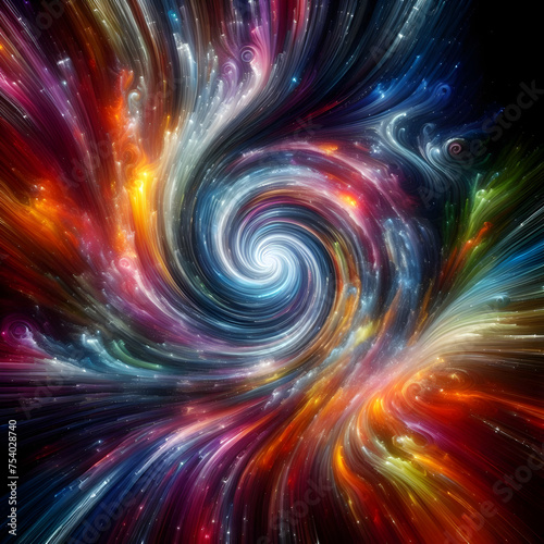 abstract fractal background light, swirl, wallpaper, spiral, space, fractal, illustration, motion, color, vortex, texture, colorful, design, pattern, ,Ai generated 