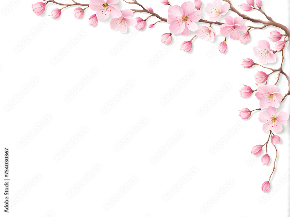 cherry-blossom-theme-frame-illustrating-branches-laden-with-blushing-pink-blossoms-nestled-against cherry-blossom-theme-frame-illustrating-branches-laden-with-blushing-pink-blossoms-nestled-against