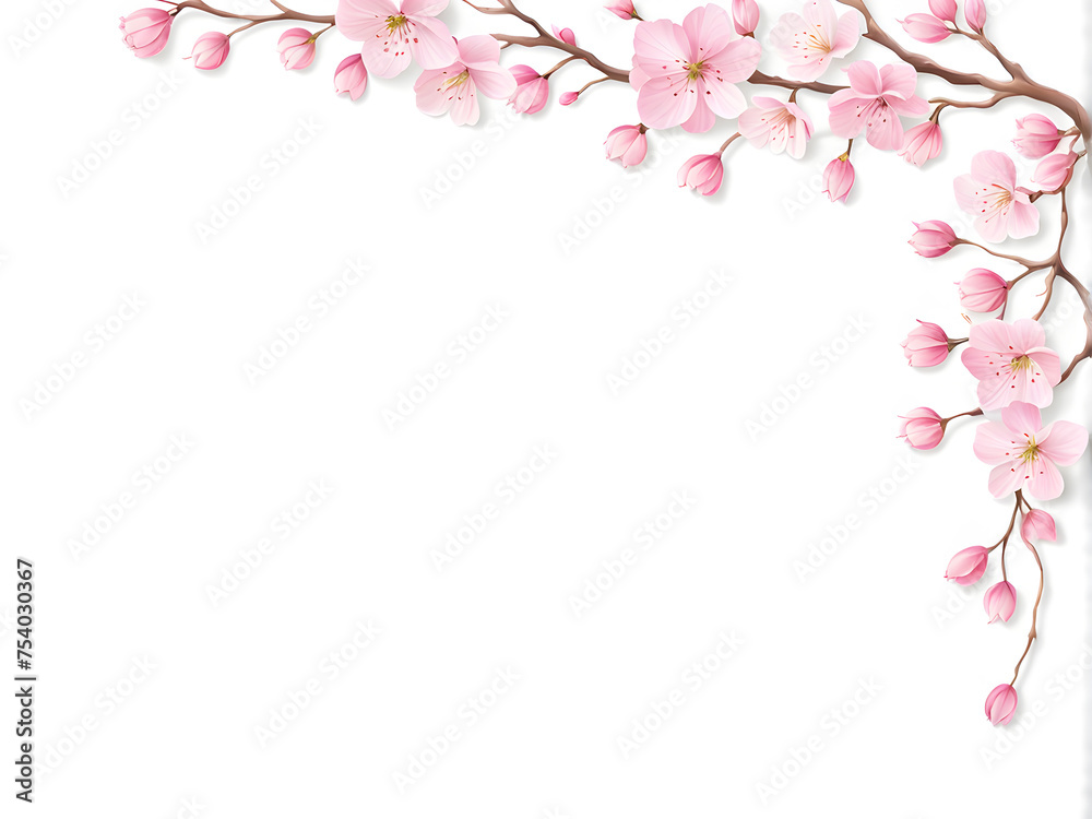 cherry-blossom-theme-frame-illustrating-branches-laden-with-blushing-pink-blossoms-nestled-against