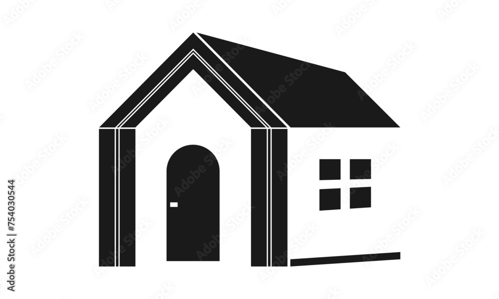 House building illustration design vector House building illustration design vector