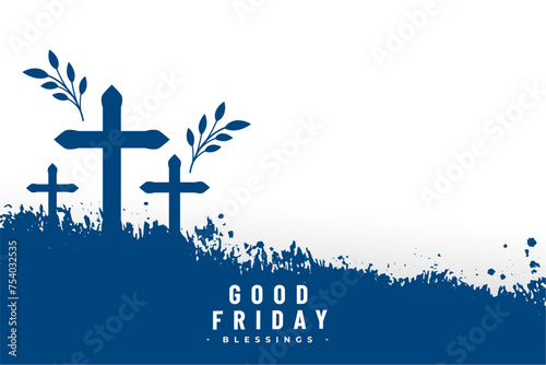 christian religion good friday blessing background design