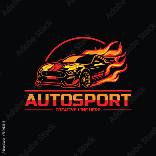 racer car and the light fire