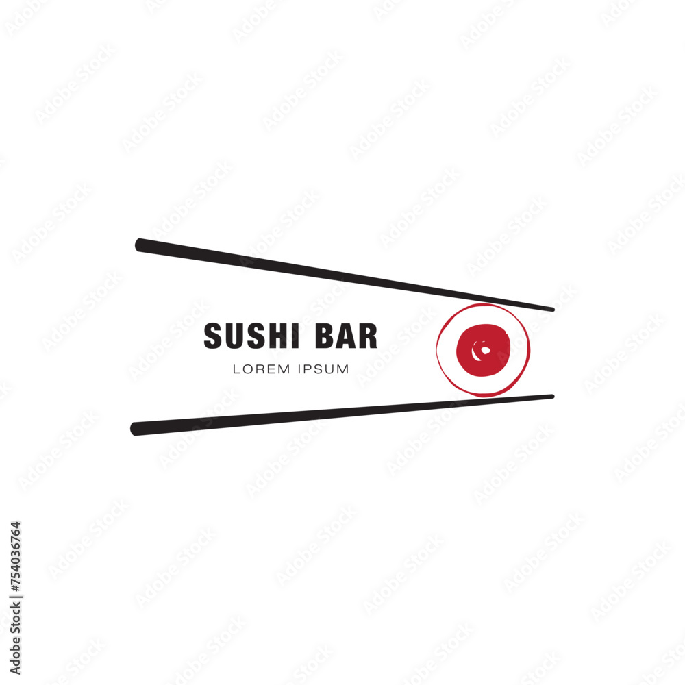 Sushi logo design vector illustration Sushi logo design vector illustration
