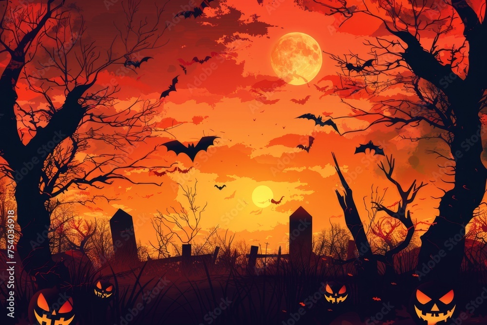 festive halloween background