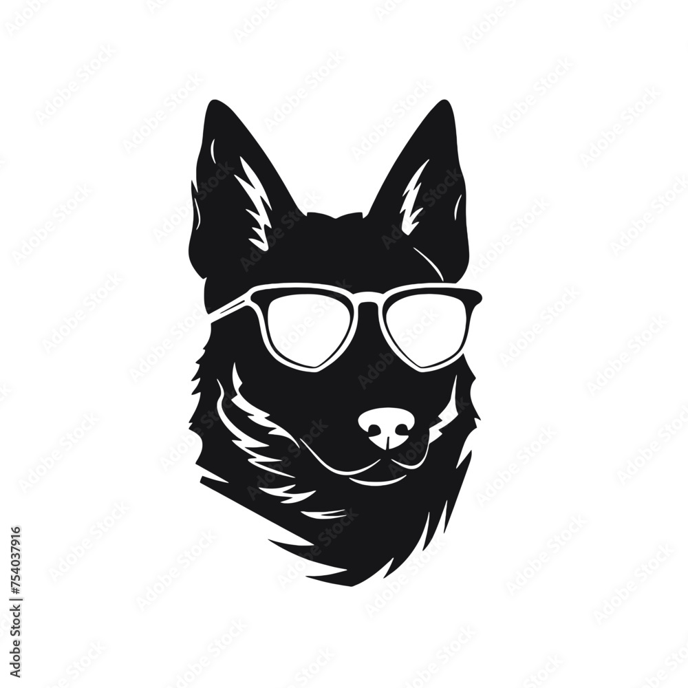 German Shepherd Silhouette German Shepherd Silhouette