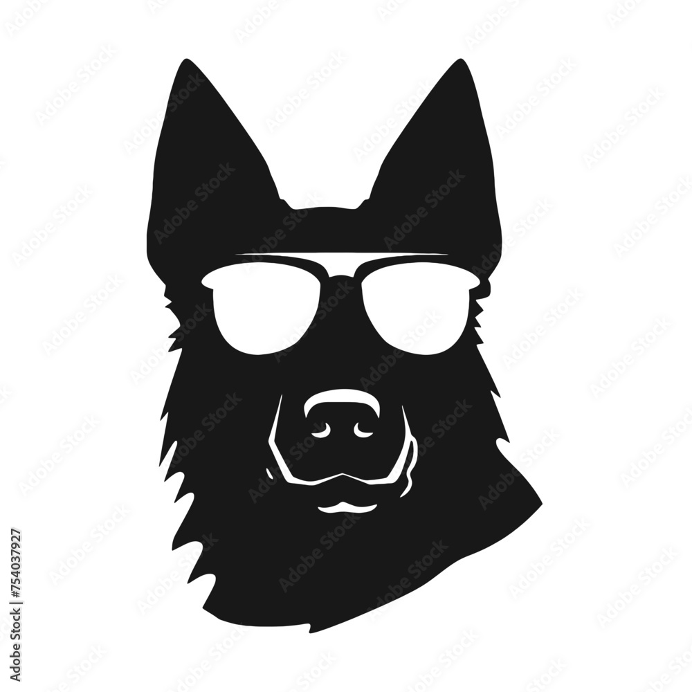 German Shepherd Silhouette German Shepherd Silhouette