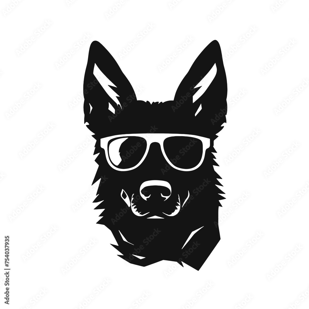 German Shepherd Silhouette German Shepherd Silhouette