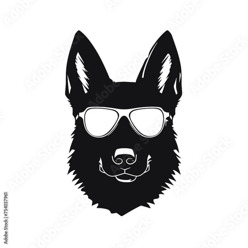 German Shepherd Silhouette 