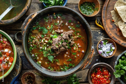 Birria . Mexican food photo