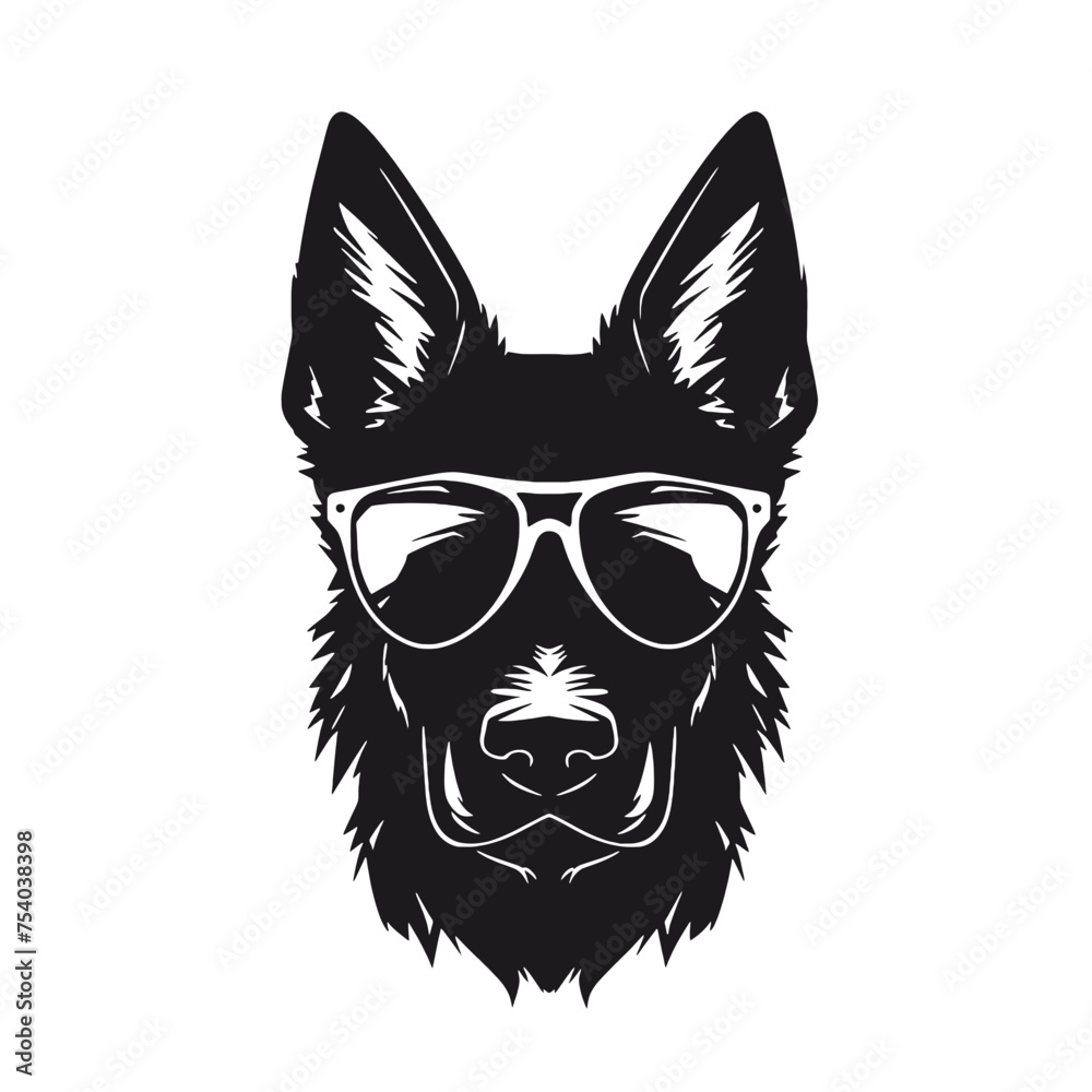 German Shepherd Silhouette German Shepherd Silhouette