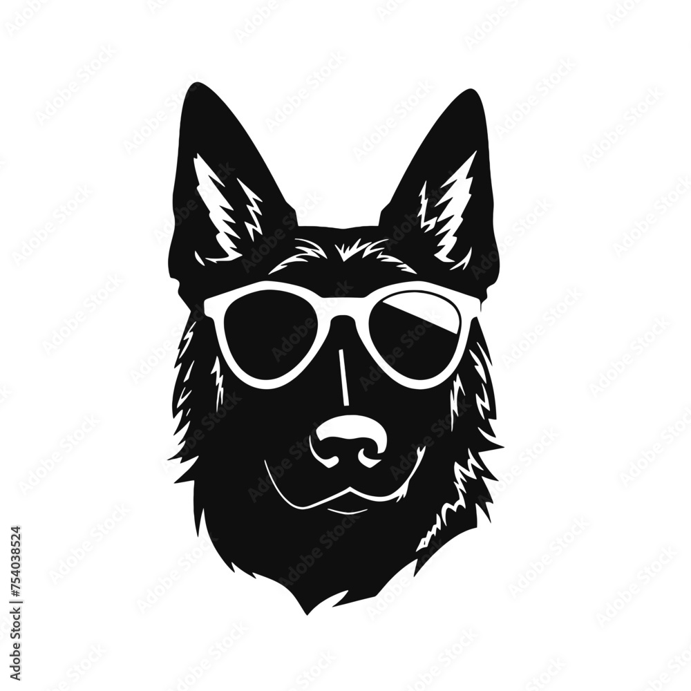 German Shepherd Silhouette German Shepherd Silhouette