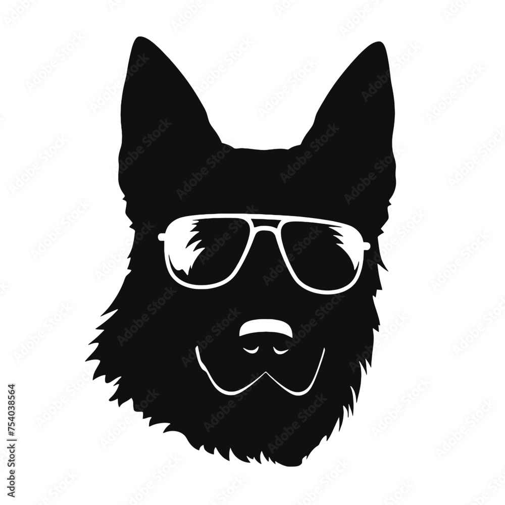 german shepherd dog silhouettes set, dogs silhouettes - vector illustration german shepherd dog silhouettes set, dogs silhouettes - vector illustration
