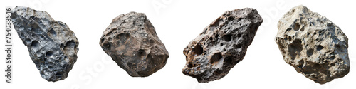 Asteroid Hyperrealistic Highly Detailed Isolated On Transparent Background Png File