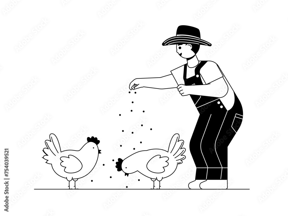 Boy playing with her pet animal. Kids and pet illustration. Boy playing with her pet animal. Kids and pet illustration.