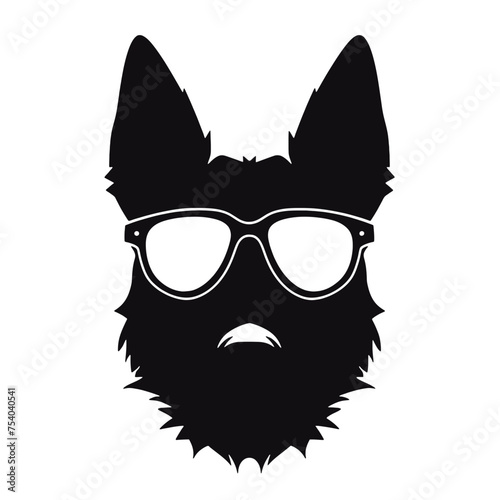 German Shepherd Dog Silhouette Vector Graphics