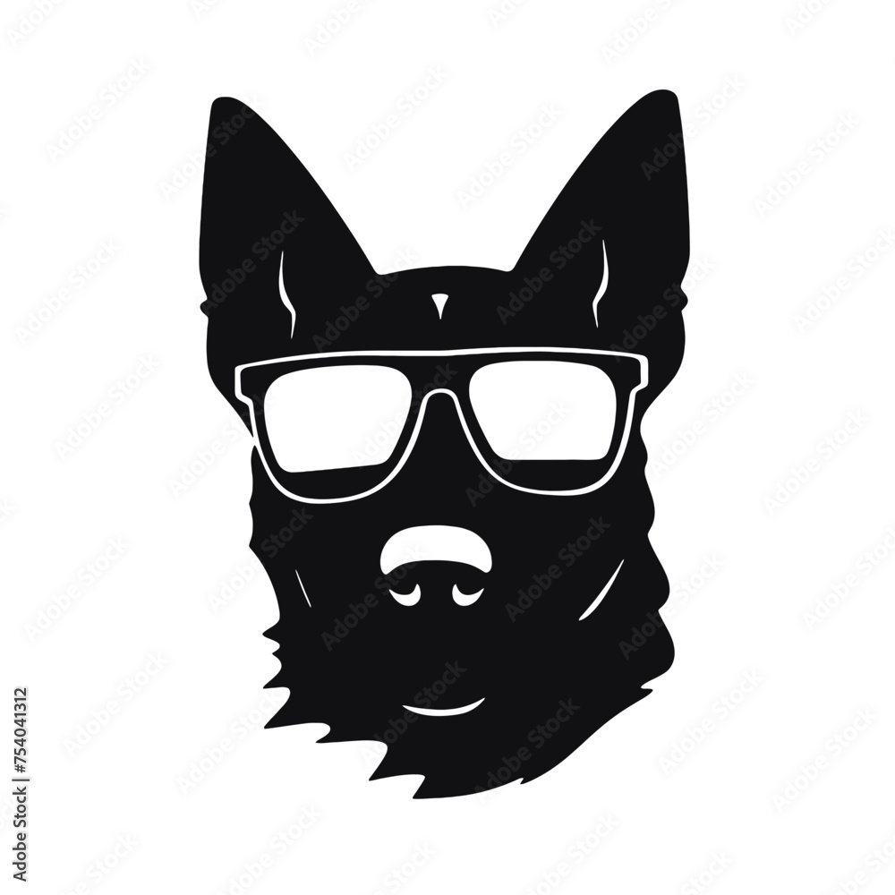 German Shepherd Silhouette
German Shepherd Silhouette