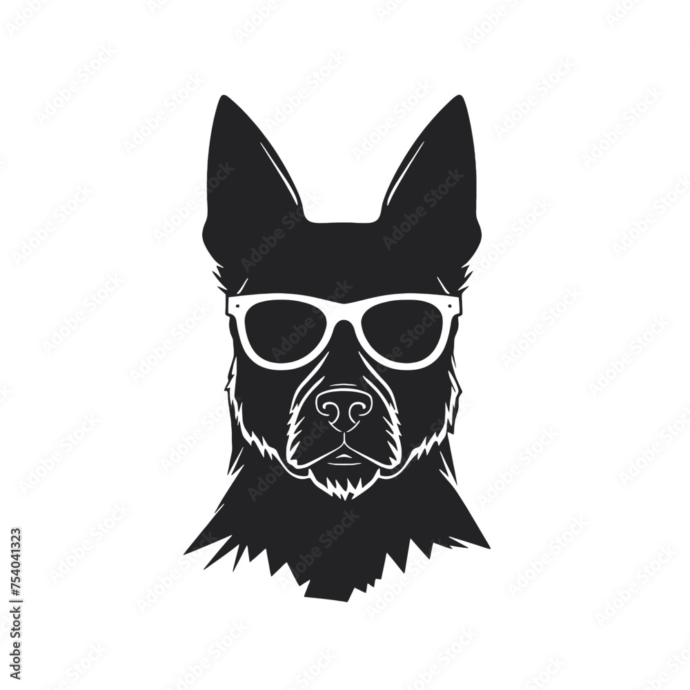 German Shepherd Silhouette
German Shepherd Silhouette