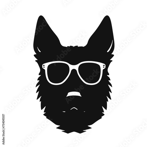 German Shepherd Silhouette 
