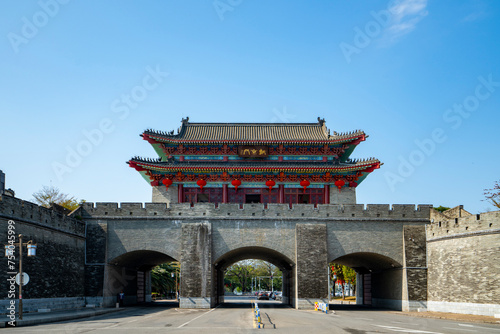 Chaojing Gate, an ancient city gate in Huizhou, Guangdong, China