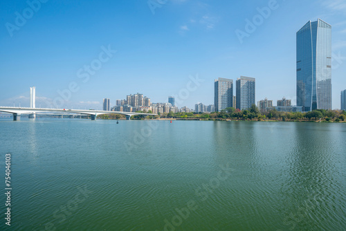 Bridges and Urban Skylines, Huizhou, Guangdong, China