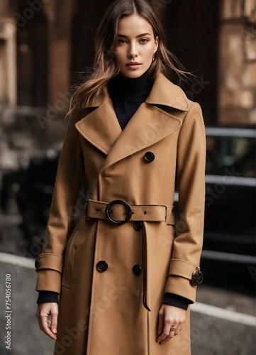 Design a timeless women s mafia coat infusing Italian © Abraham