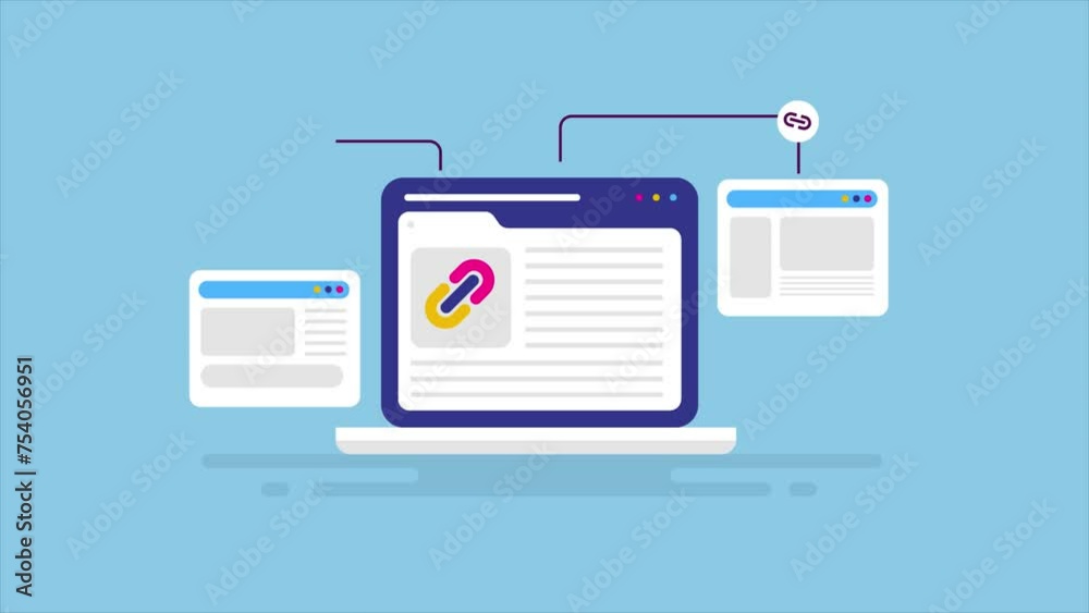 Private blog network linking website to increase organic visibility on search engine, SEO strategy, link building conceptual video animation. Private blog network linking website to increase organic visibility on search engine, SEO strategy, link building conceptual video animation.