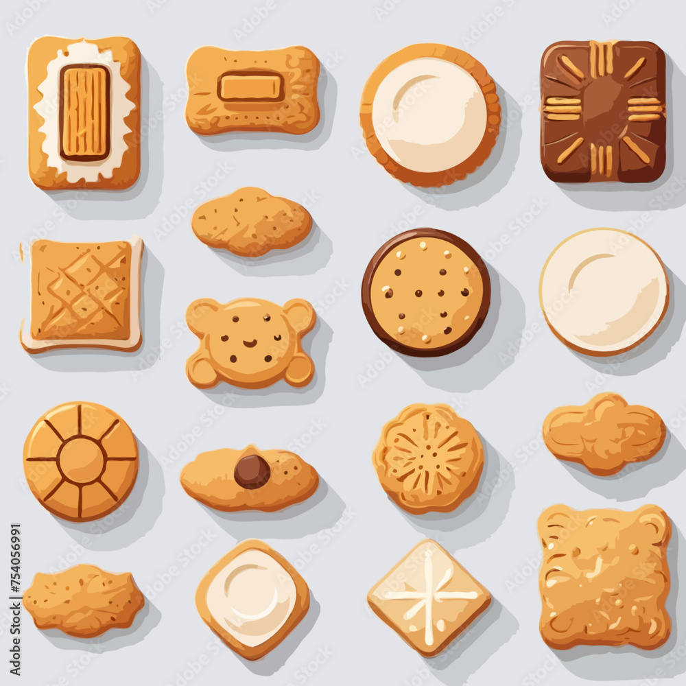 cookies on a white background cookies on a white background