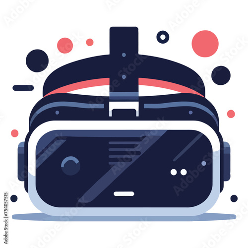 illustration of technology concept. VR-glasses, smartphones, smart speakers, tablets, smart watches