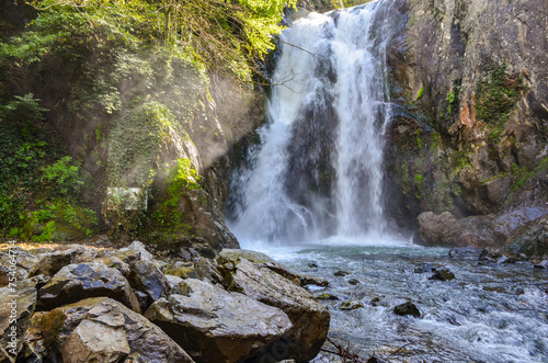 Sudushen Waterfall near Termal in spring  Yalova  Turkey 