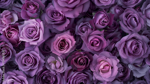 purple roses background top view 