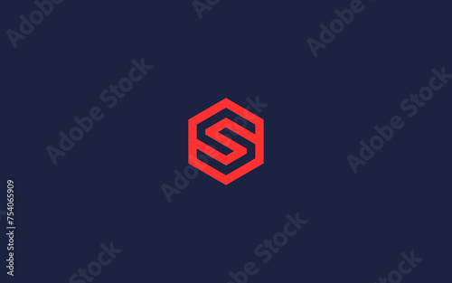 letter s hexagon logo icon design vector design template inspiration