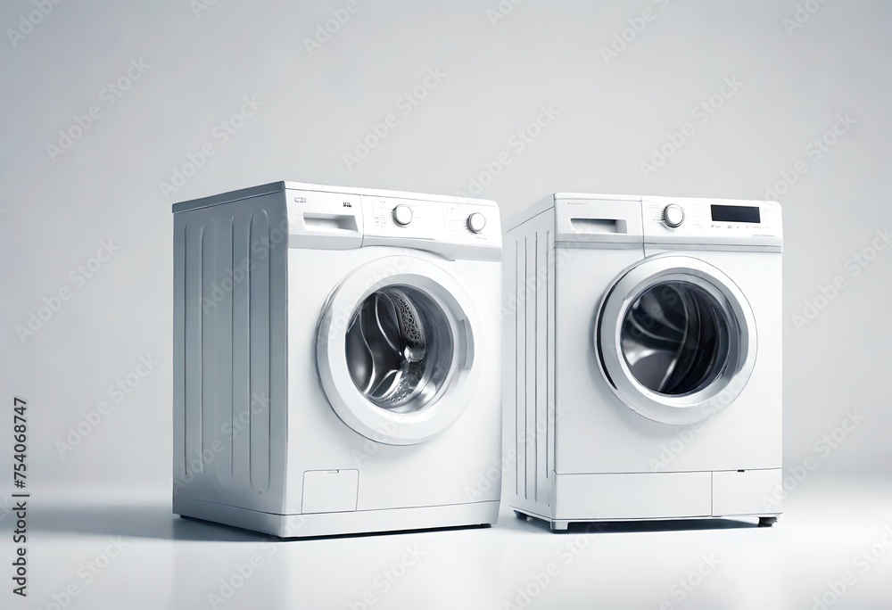 washing machine isolated on white
