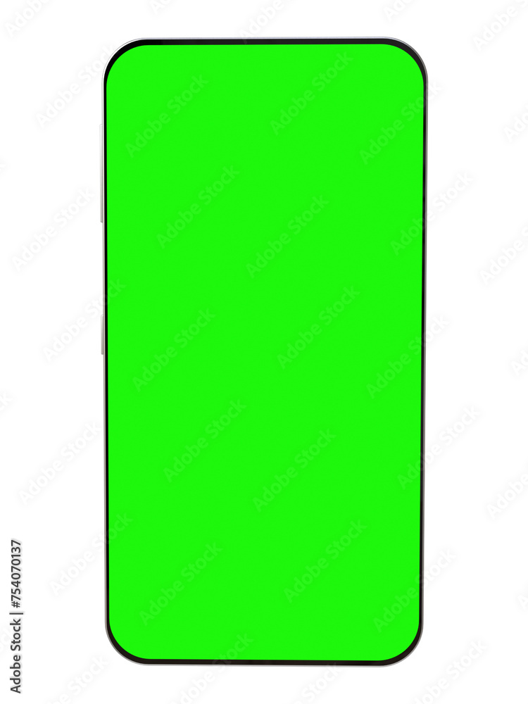3D Realistic Mobile phone with green screen, cellphone for mock design. 3D Realistic Mobile phone with green screen, cellphone for mock design.