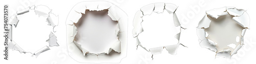 Hole in paper  Hyperrealistic Highly Detailed Isolated On Transparent Background Png File © Wander Taste