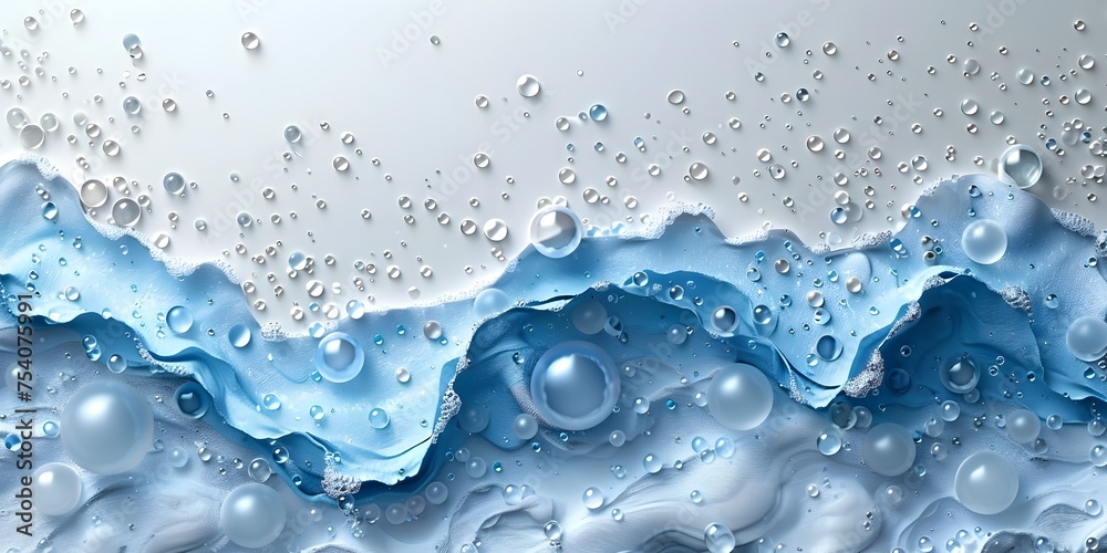 Abstract Water Wave Texture with Bubbles - Stock Photo, To provide a high-quality and visually appealing background for advertising cosmetic products Abstract Water Wave Texture with Bubbles - Stock Photo, To provide a high-quality and visually appealing background for advertising cosmetic products