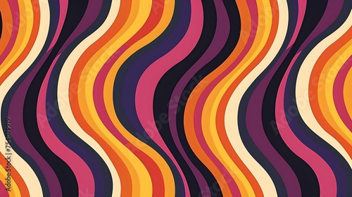 70s style colorful pattern