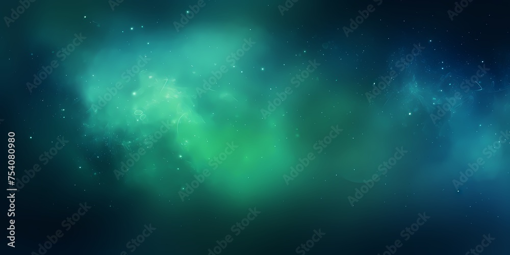 A striking combination of green and blue lights against a dark color gradient background, enhanced by a subtle noise texture for a captivating webpage header.
