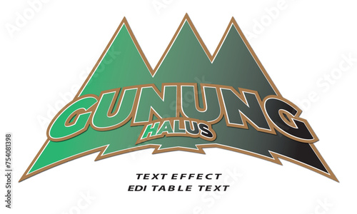 text effext campign with gradien colour