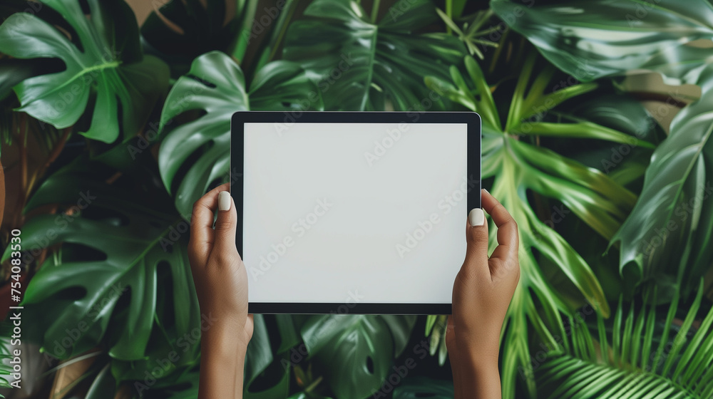 Mockup With Two Hands Holding ipad Device Mockup With Two Hands Holding ipad Device